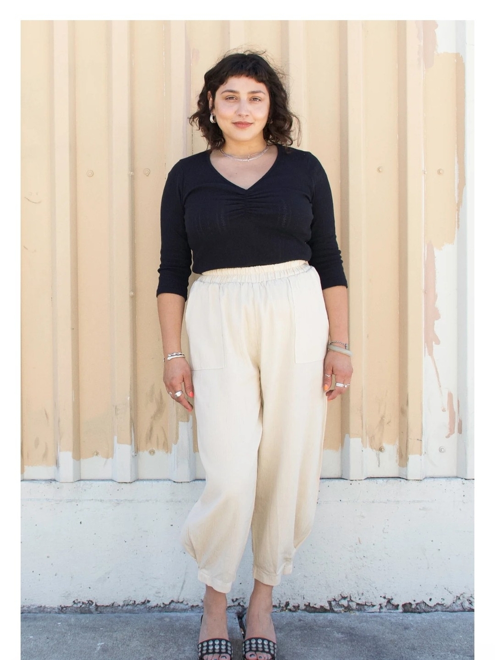 Curator Sf Cadence High Waist Tapered Relaxed Trousers, EUC, Med
